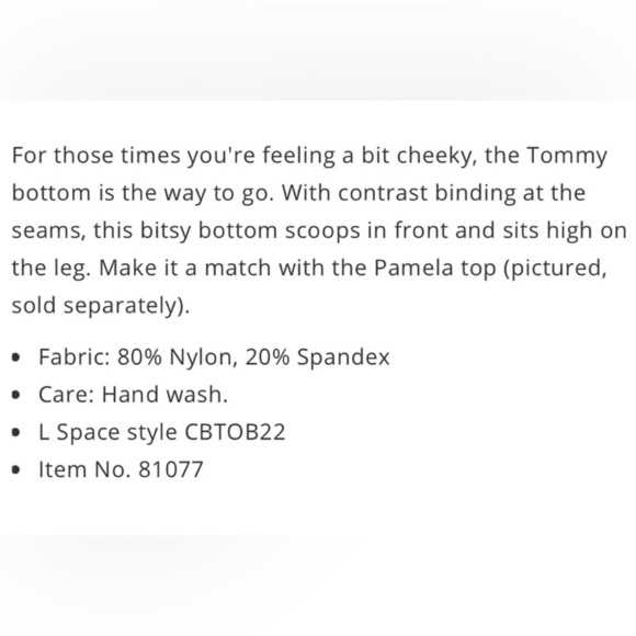 L*Space Pamela Bikini Top Cream/Lemon Drop and Tommy bottom NWT - Picture 11 of 11